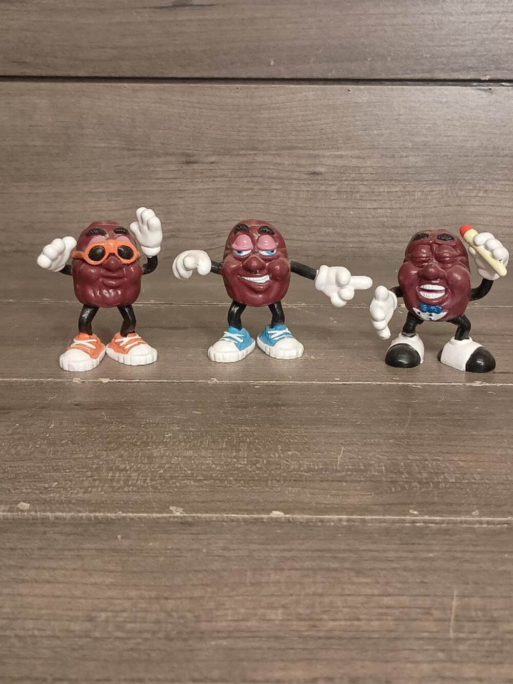 Vintage California Raisins 1987 Set of 3 Figures